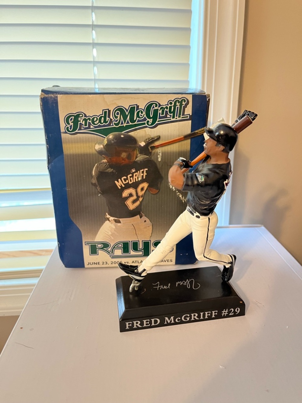 NOB Fred McGriff Tampa Bay Devil Rays Statue Figure 2006  BraveS
